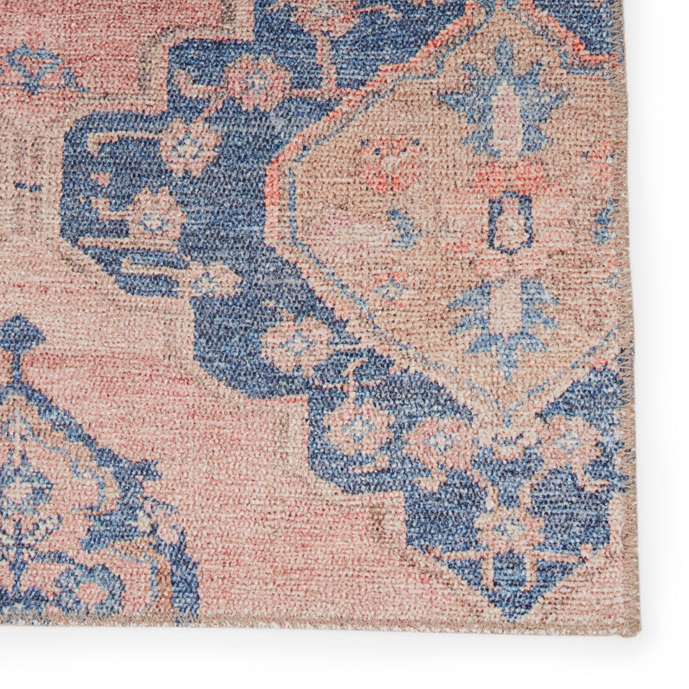 Vibe by Jaipur Living Adalee Medallion Pink/ Blue Runner Rug, 2'6"X12'