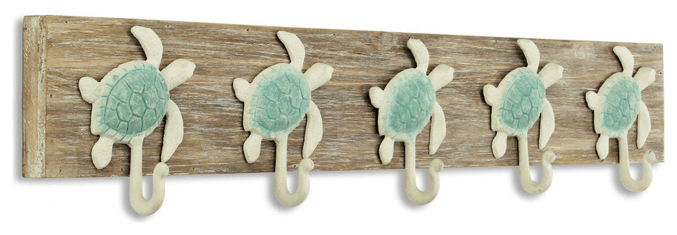 Coastal Sea Turtle Five Hook Coat Hanger