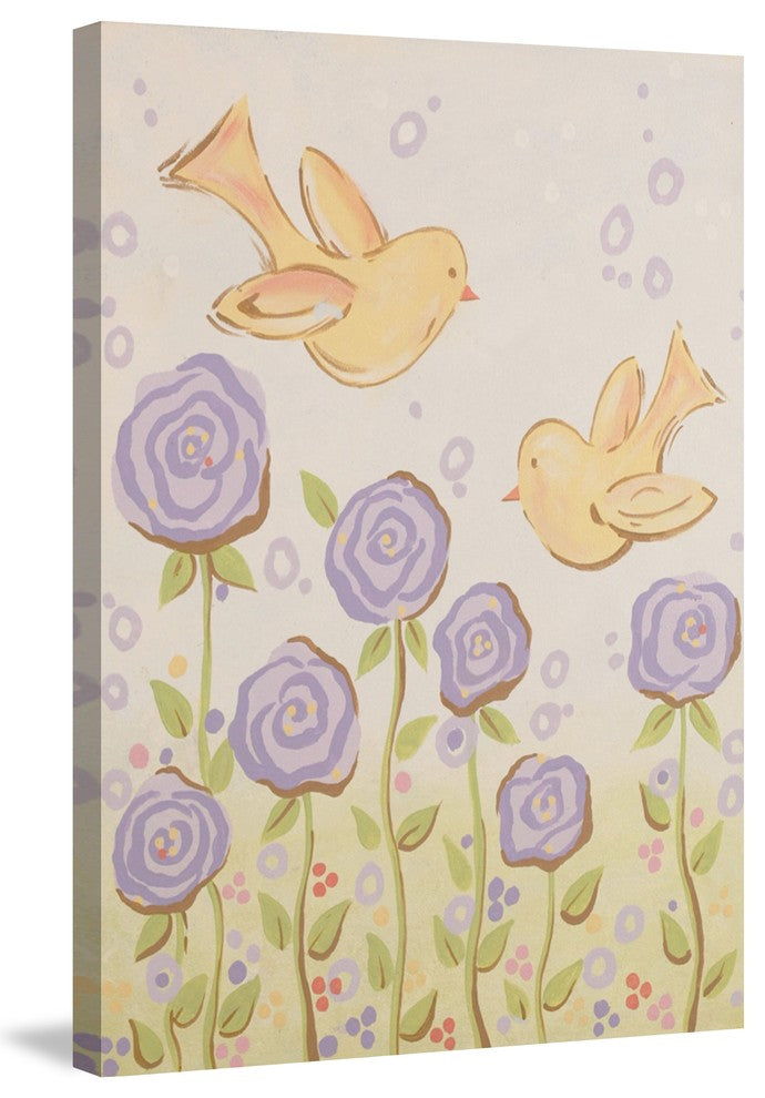 Marmont Hill, "Blissful Chicks" by Reesa Qualia Painting Wrapped Canvas, 24x36