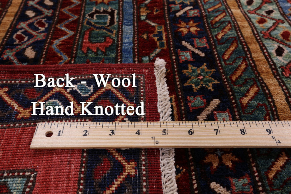 Hand Knotted Shall Persian Gabbeh Wool Rug 5' 1" X 7' 11" Q11154