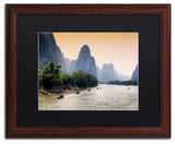 Philippe Hugonnard 'Li River' Art, Wood Frame, Black Matte, 20"x16"