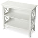 Newport Glossy White Low Bookcase