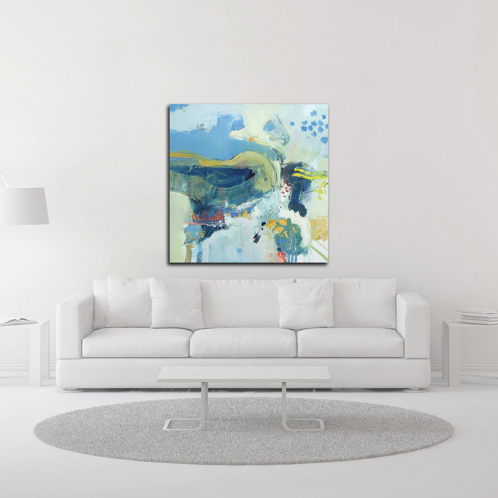 Grasshoppers & Hummingbirds by Andrew Kinmont, Print on Canvas, 24" x 24"