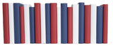 Decorative Books - Americana Paper Wrapped - Red and Blue Books By The Foot
