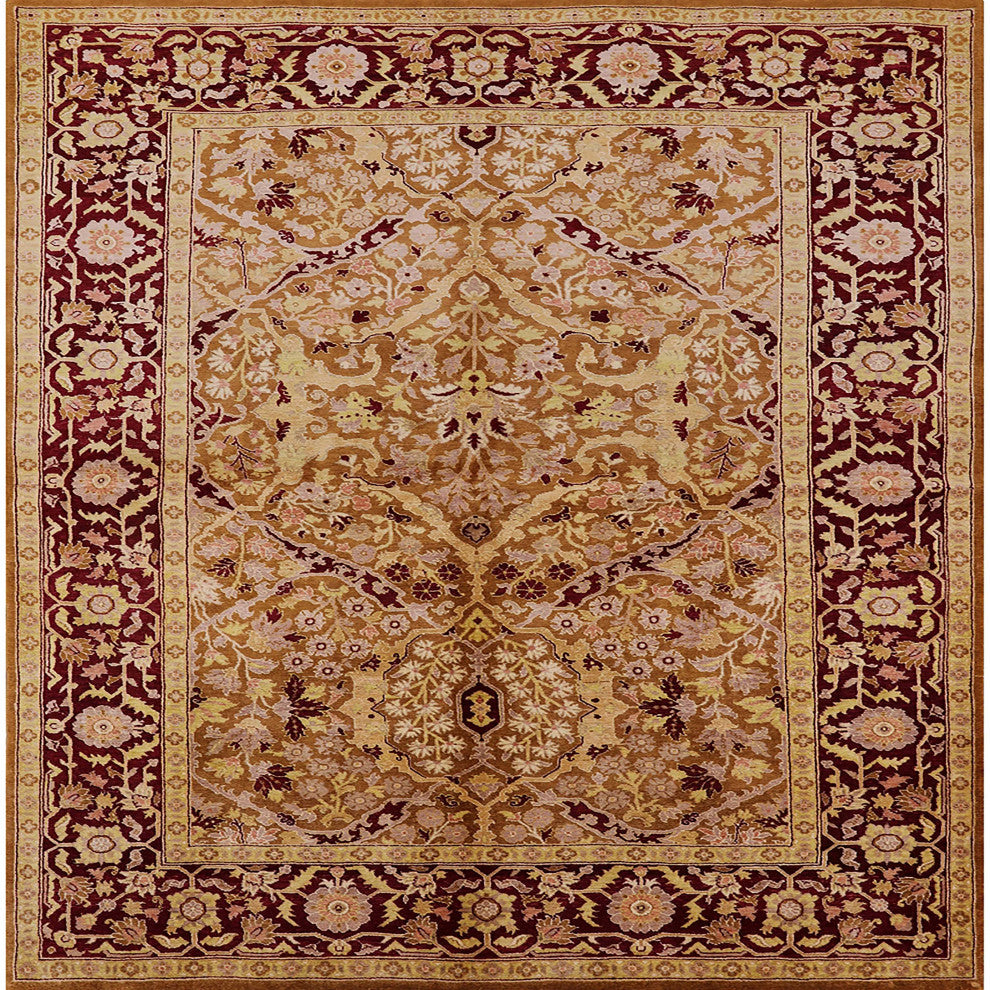 Ahgly Company Indoor Square Mid-Century Modern Area Rugs, 3' Square