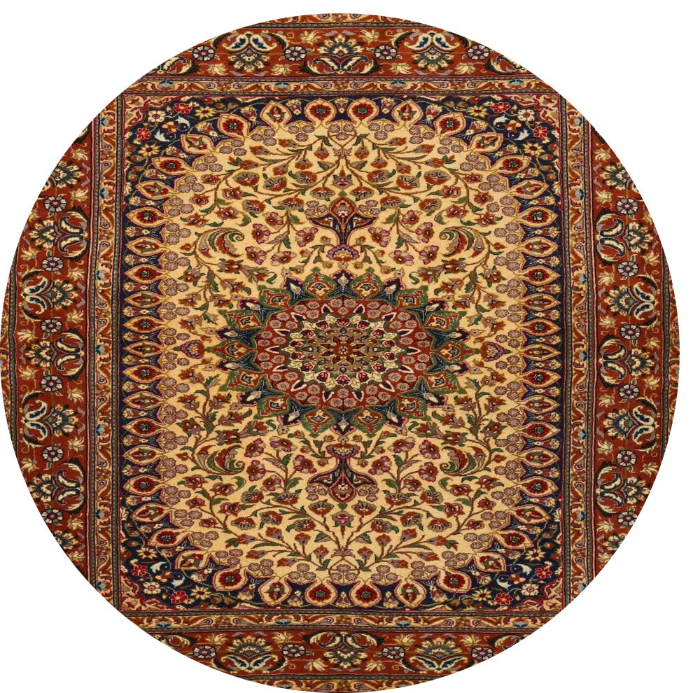 Ahgly Company Indoor Round Traditional Area Rugs, 3' Round
