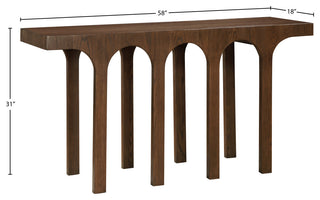 Westfield Console Table, Black, 58" Wide, Brown, 58"wide, Console Table