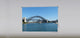 "Sydney Bridge" Artwork, 3' Shade, Fabric, Right