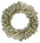 24" Metallic Champagne Gold Artificial Double Tinsel Christmas Wreath Unlit