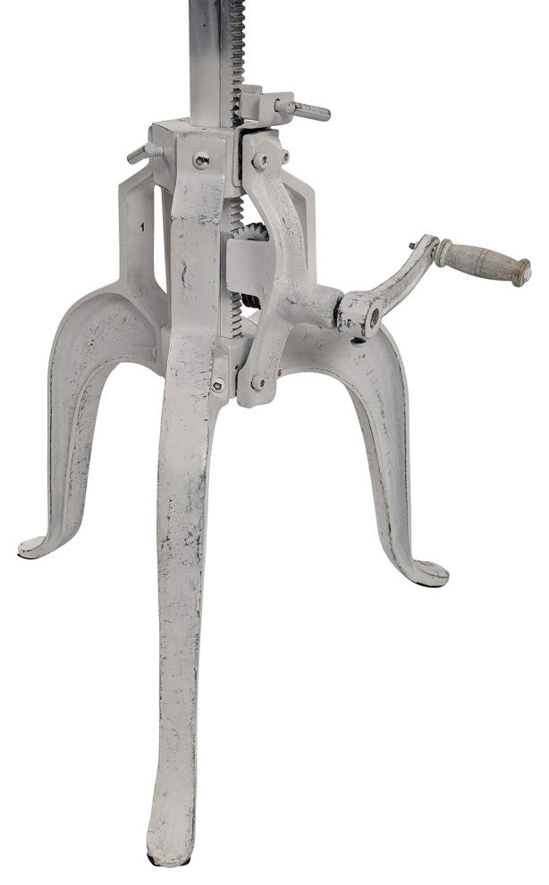 Bentley Adj Crank Table, Whitewash