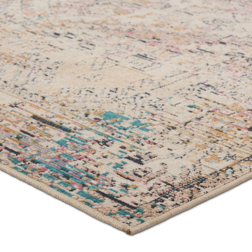 Vibe Armeria Outdoor Medallion Multicolor/Ivory Rug 4'X5'7"