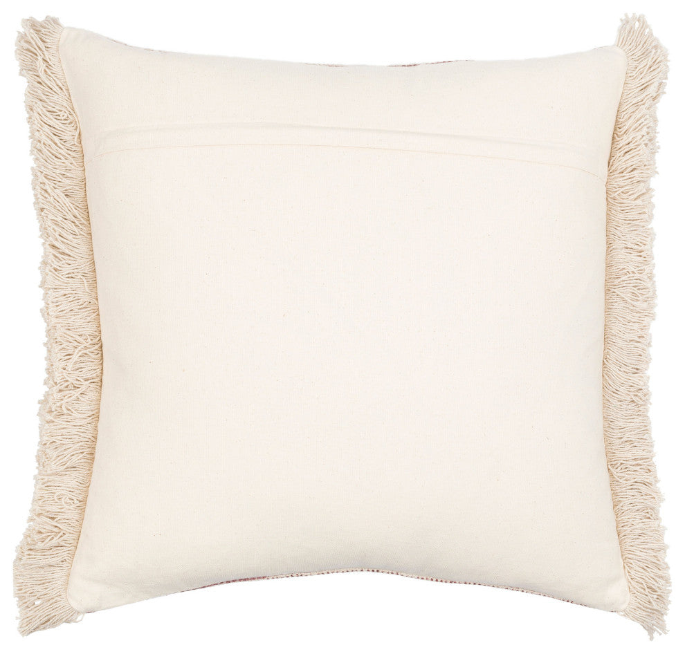 Surya Zendaya Burgundy Pillow Shell With Down Insert 18"H X 18"W