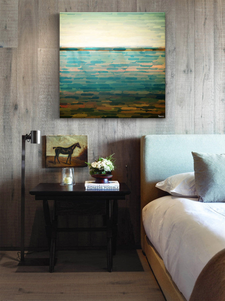 "Ormond Beach" Print on Canvas, 18"x18"