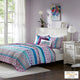 Intelligent Design Joni Reversible Quilt Set With Throw Pillows, Purple