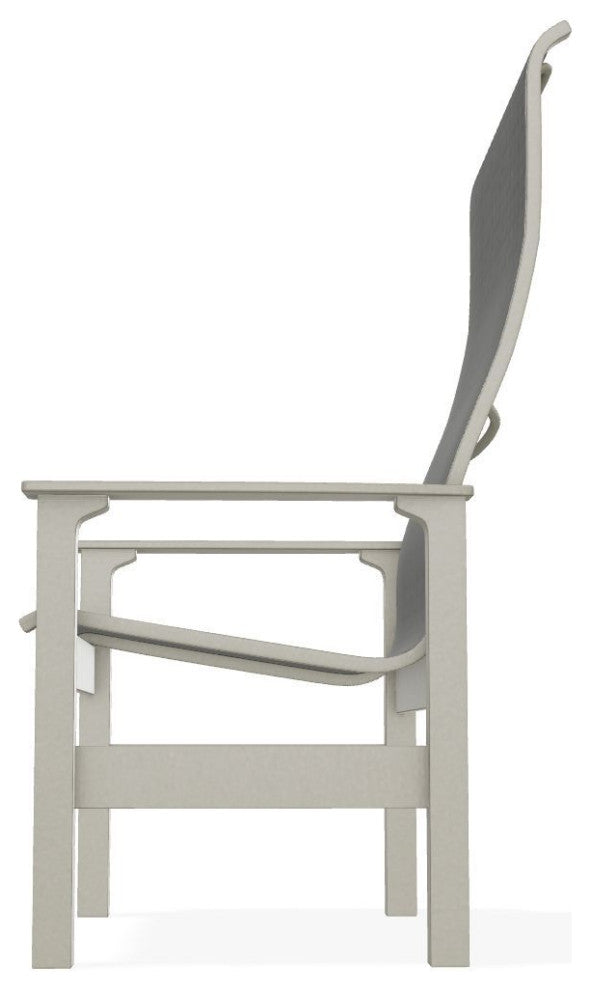 Leeward Sling Outdoor Supreme Armchair, Anchor/Storm