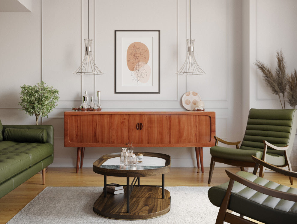 Lorin Collection One-Light Mid-Century Modern Metal Pendant Light