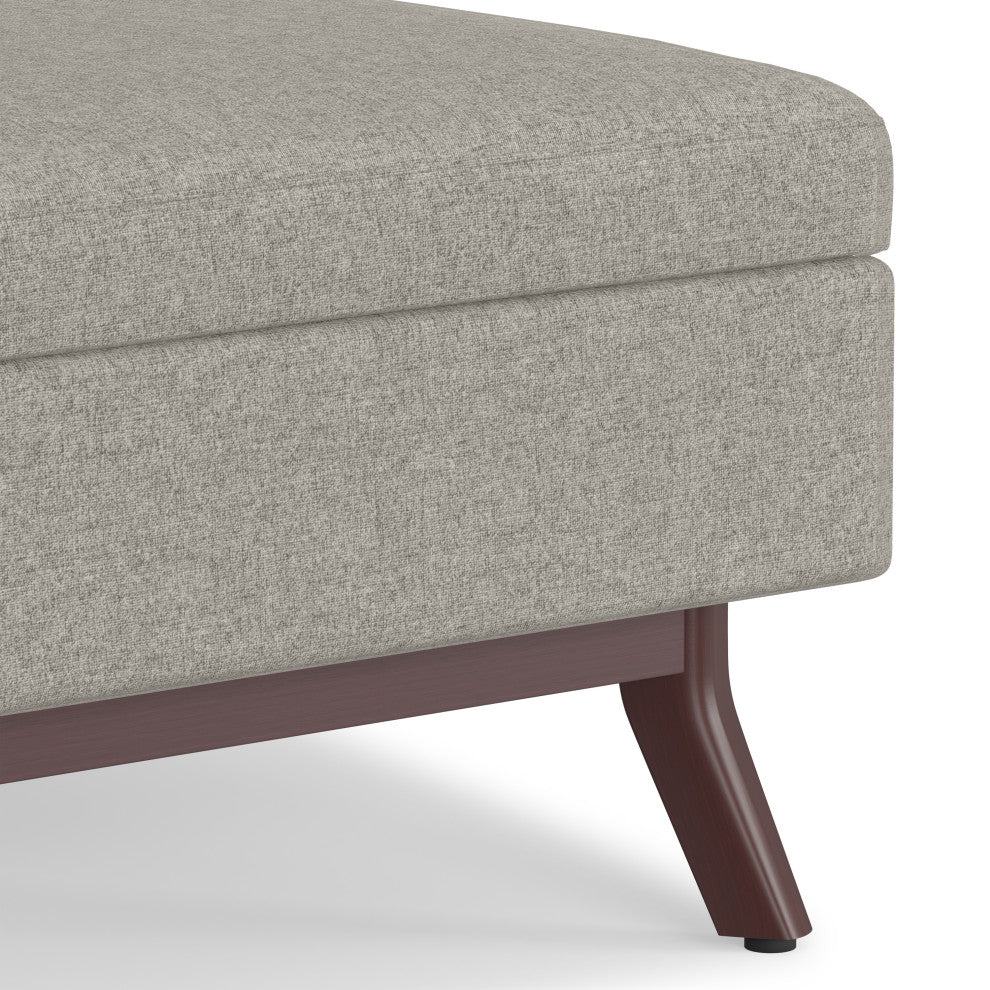 Owen Coffee Table Storage Ottoman, Cloud Gray