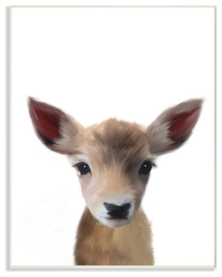 Baby Deer Animal Kids Painting, 12"x18"