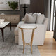Switlania Marble Accent Table, White