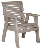 Poly Plain Bench, Weatherwood, 2 Foot