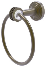 Pacific Beach Towel Ring with Dotted Accents, Antique Brass