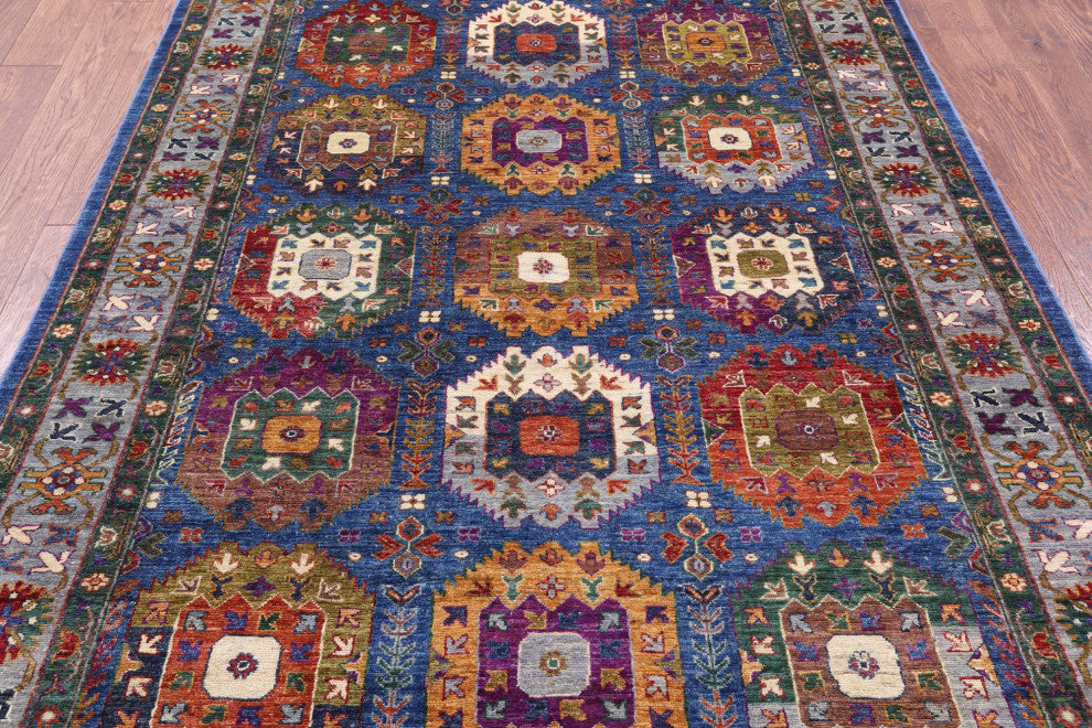 5' 6" X 8' 0" Fine Turkmen Hand Knotted Rug - Q12362