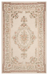 Safavieh Micro-Loop Collection MLP902 Rug, Ivory/Fuchsia, 5' X 8'