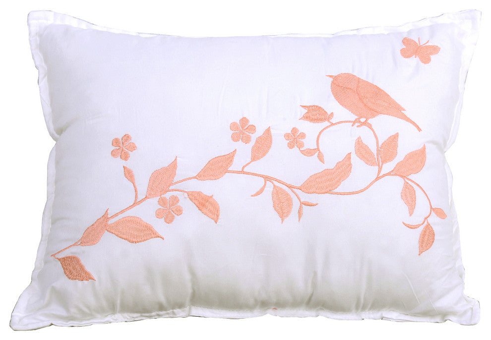 Birdsong 6-Piece Bed Spread Set, Coral, King, 102"x90"
