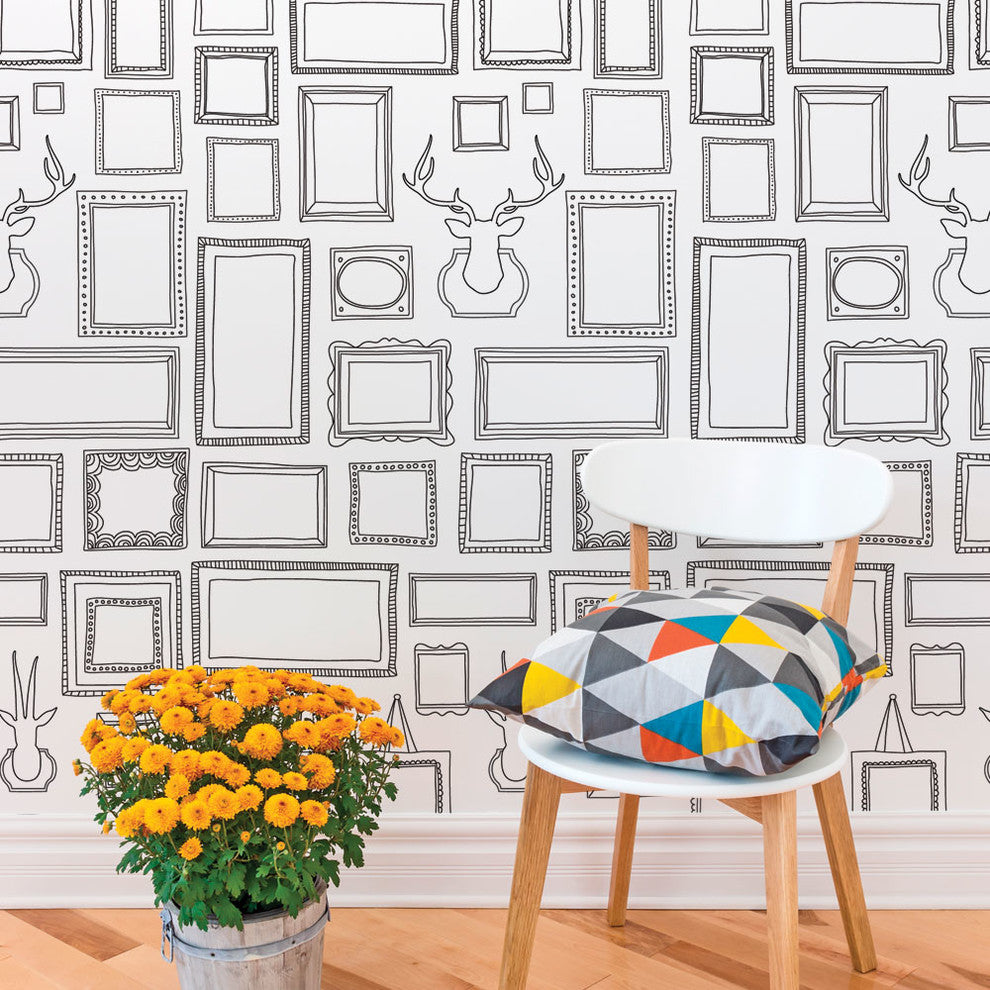 Frames Peel and Stick Vinyl Wallpaper, 24"w X 108"h