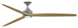 Fanimation Spitfire 84" Fan/LED Light, Galvanized, Natural