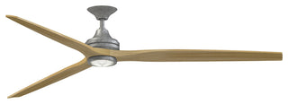 Fanimation Spitfire 84" Fan/LED Light, Galvanized, Natural