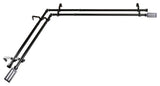 Mabel 13/16" Double Corner Window Curtain Rod, Black, 28-48"