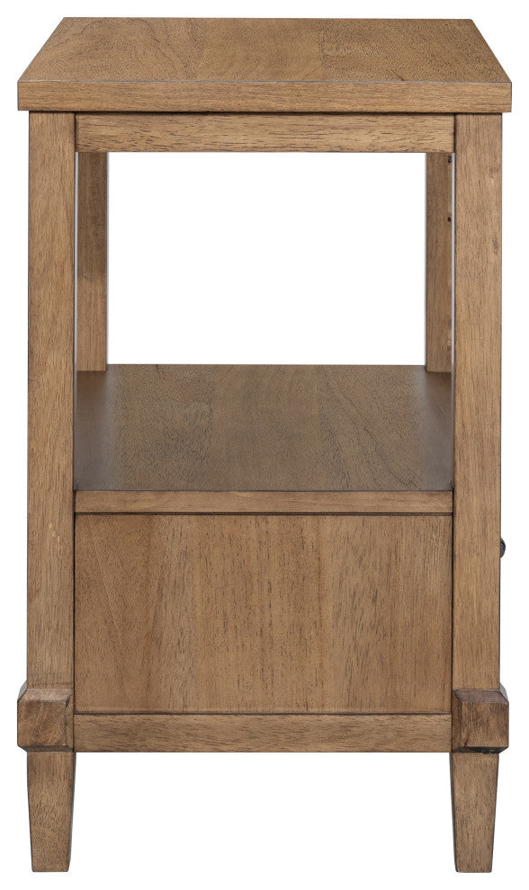 Martha Stewart Salina Accent Cabinet, Bed, Nightstand, Almond, Nightstand