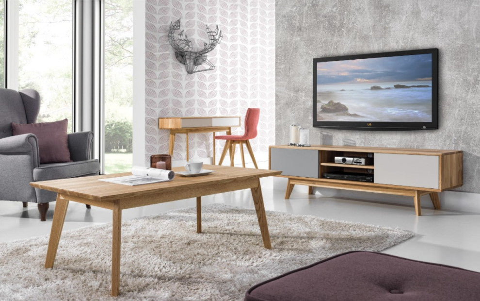 LOSTI Solid Wood TV Stand