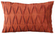 Plutus Red Tucked Solid Color Luxury Throw Pillow, 24"x24"