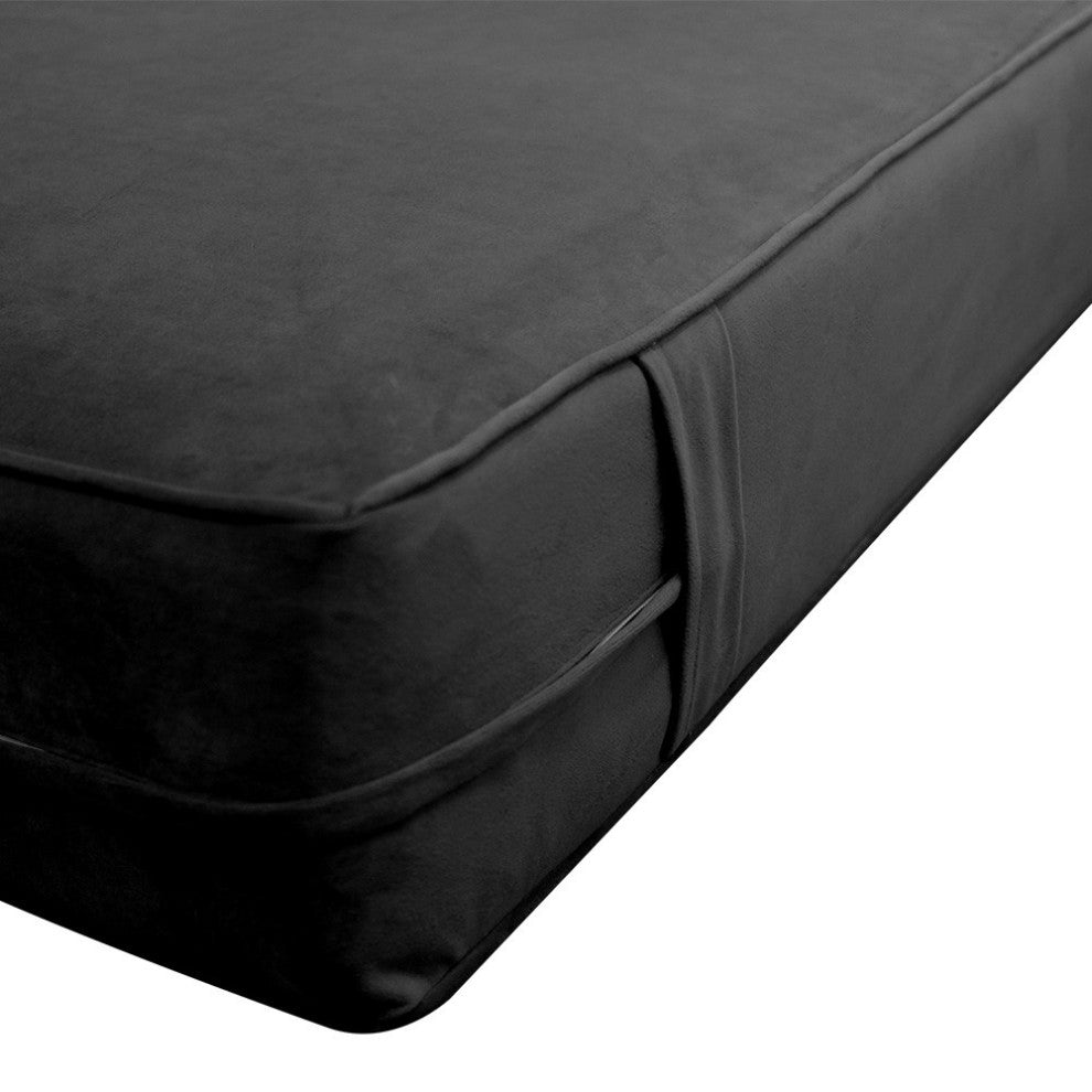 Same Pipe 8" Twin 75x39x8 Velvet Indoor Daybed Mattress |COVER ONLY|-AD350