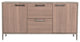Nova Domus Boston Modern Brown Oak and Faux Concrete Office File Cabinet