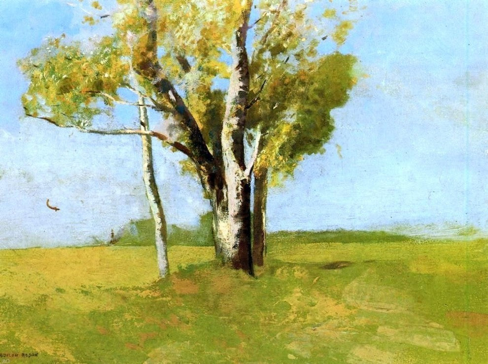 Odilon Redon Trees Premium Canvas Print