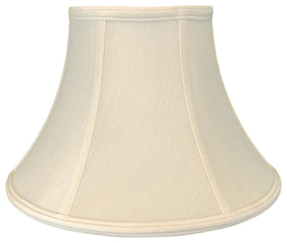 Royal Designs Shallow Bell Basic Lamp Shade, Beige, 9x18x12
