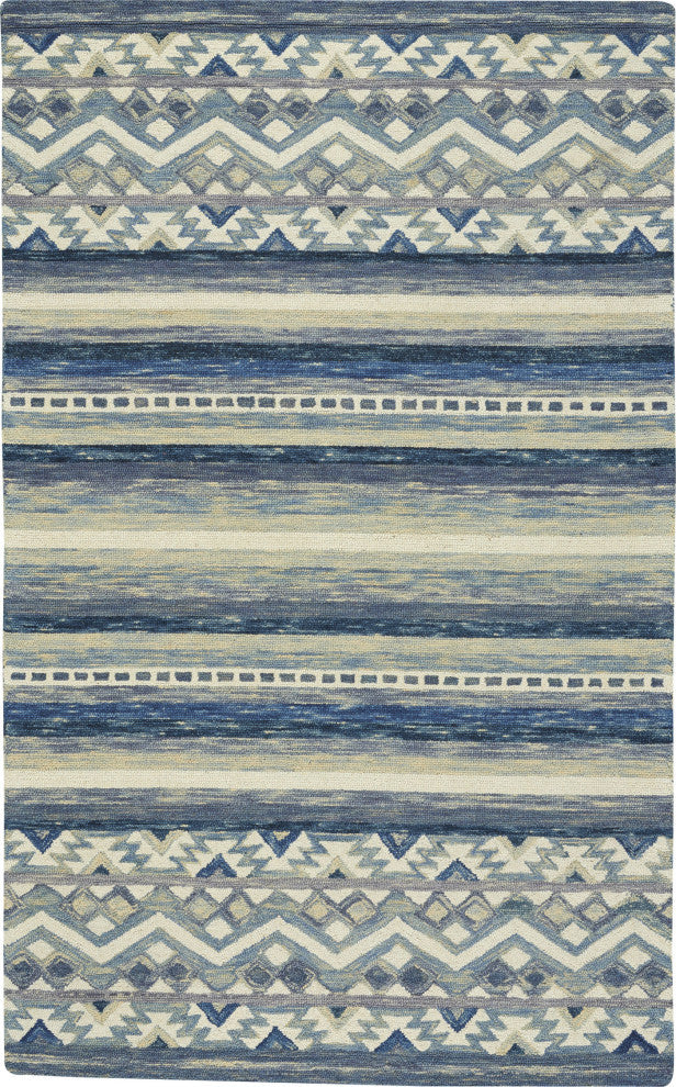 Capel Shakta-Kelim Shakta-Kelim Hand Tufted Area Rug 8''x10'' Blue Rug