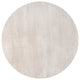 Haze Solid Low-Pile Runner Rug, Ivory, 5' Round