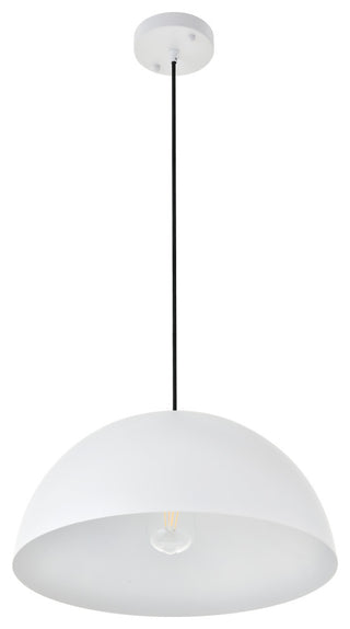 White Finish 1-Light Pendant