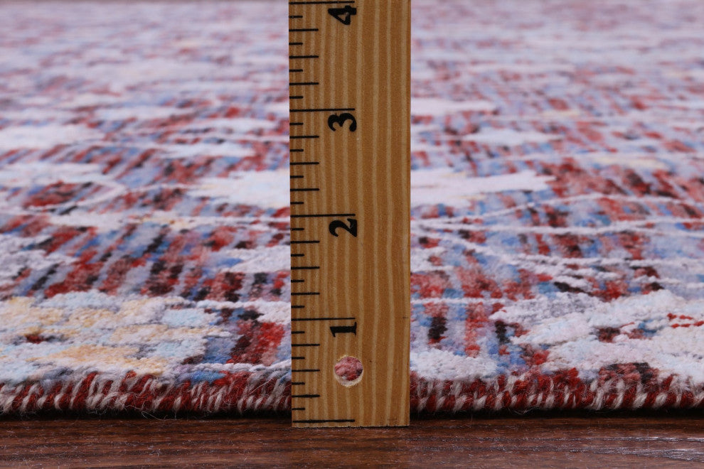 8' 0" X 10' 0" Persian Ziegler Wool and Silk Hand-Knotted Rug Q11795