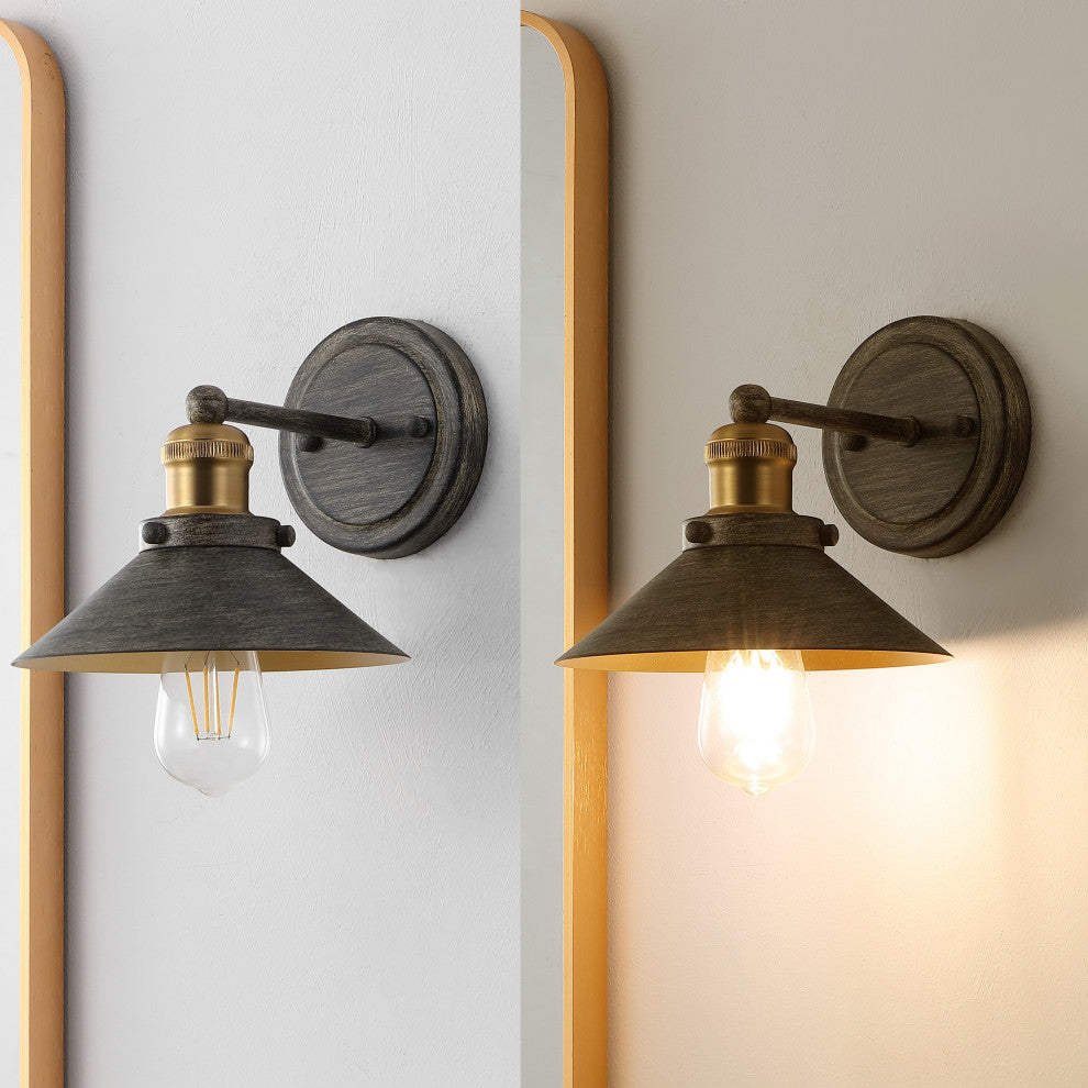 July 1-Light Industrial Farmhouse Metal Vanity Light