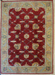 Red Traditional All Over Oushak Area Rug