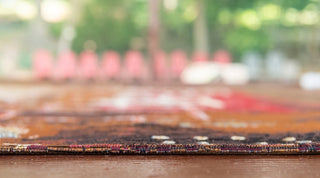 Unique Loom Multicolored Pine Outdoor 2' 0 x 6' 0 Runner Rug