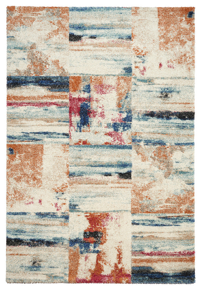 Mehari Rug 5'3"X7'7", Ivory/Multi