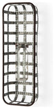 Margaret Wall Mounted Basket w Glass Bottle for Botanicals or Floral