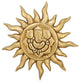 Indian Home Decor Sun And Ganesha Wall Hanging Statue 12" Weight 2.03 Kg