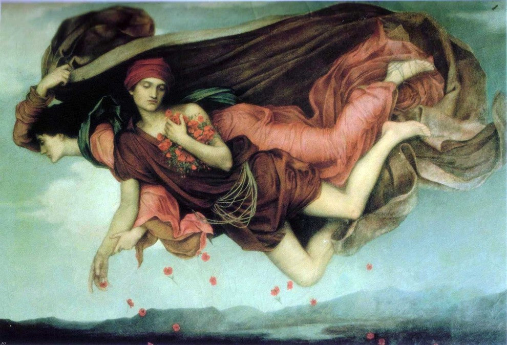 Evelyn De Morgan Night and Sleep, 18"x27" Wall Decal Print